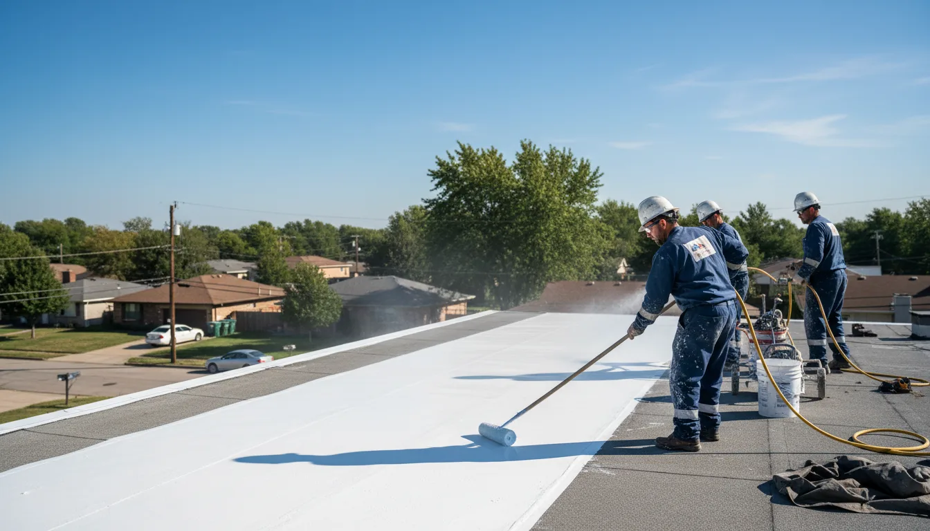Commercial roof coating in Starbuck, WA near me